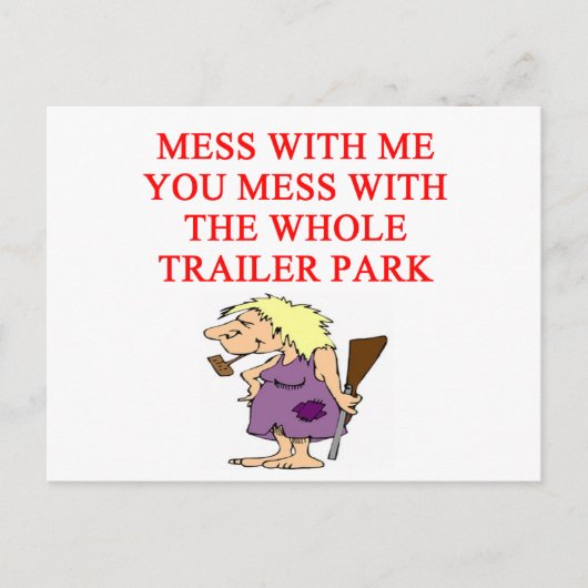 redhillbilly grap briefkaart (Voorkant)