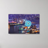 Redhorse Osaka Wheel & Skyline at Night Canvas Art