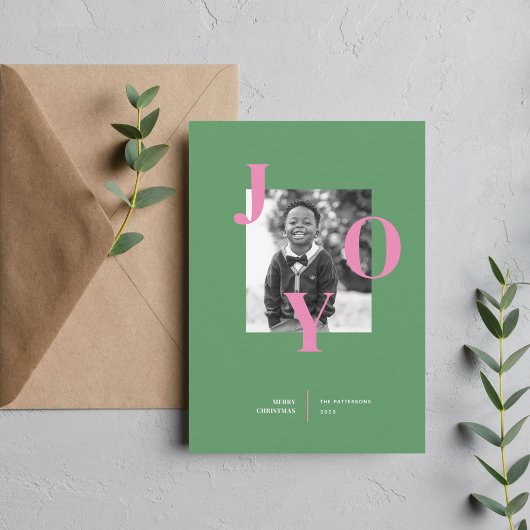 Rediating Joy Holiday fotokaart Feestdagenkaart