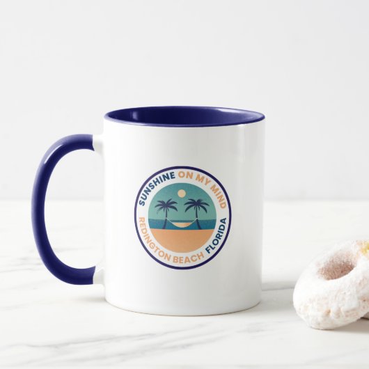 Redington Beach Florida Coffee Mok (Met donut)