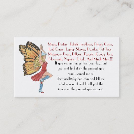 Redkoningin Visitekaartje (Voorkant)