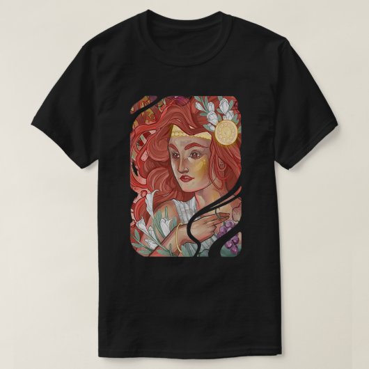 Redkopgoddess diva t-shirt (Design voorkant)