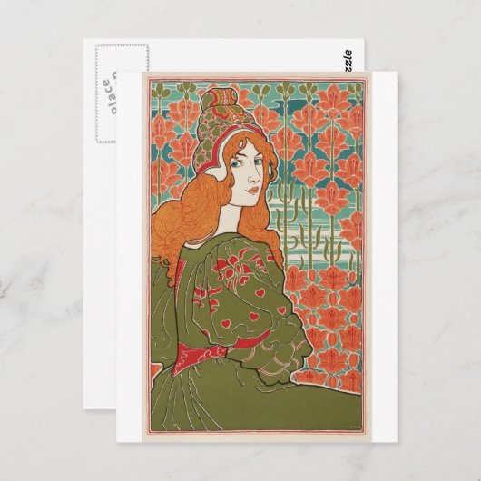 Redkopmeiden Briefkaart (Voorkant / Achterkant)