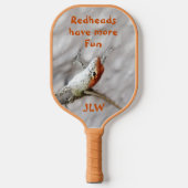 Redkoppen hebben meer flauwe koepelpenhagedis pickleball paddle (Voorkant)