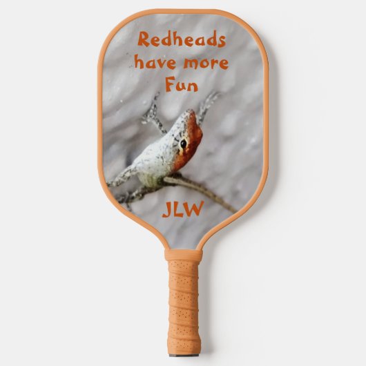 Redkoppen hebben meer flauwe koepelpenhagedis pickleball paddle (Voorkant)
