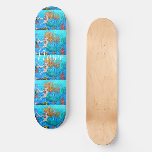 Redkoppen onderzeese zeemeermin Thunder_Cove Persoonlijk Skateboard (Voorkant)