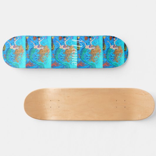 Redkoppen onderzeese zeemeermin Thunder_Cove Persoonlijk Skateboard (Horizontaal)