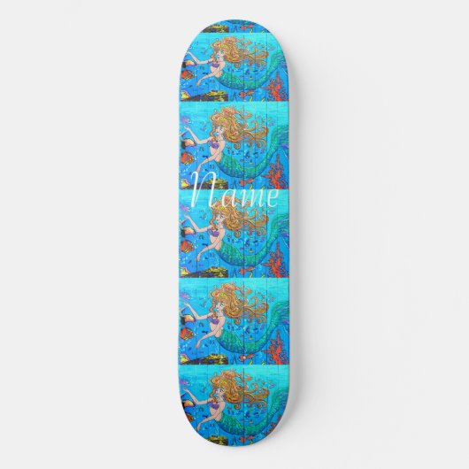 Redkoppen onderzeese zeemeermin Thunder_Cove Persoonlijk Skateboard (Voorkant)