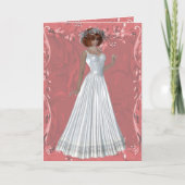 Redkopruid - White Gown Design 1-Kaart (Voorkant)