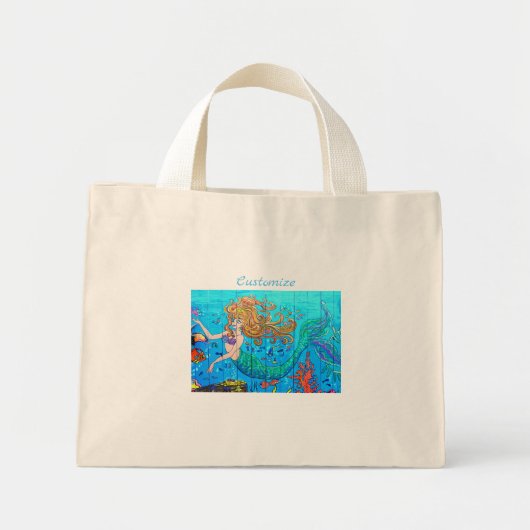 Redkopzeemeervis onderwater mini tote bag (Voorkant)