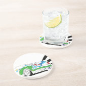 Redlampen Zandsteen Onderzetter (Zijkant)