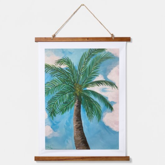 Redland Bay Palm Tree Hangend Wandkleed (Voorkant)
