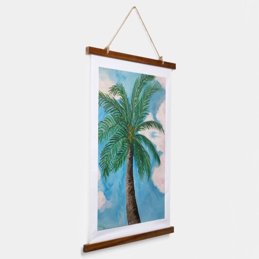 Redland Bay Palm Tree Hangend Wandkleed (Gebogen)