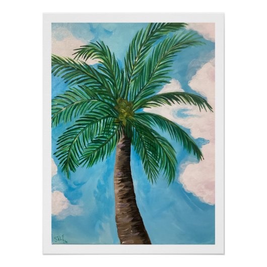 Redland Bay Palm Tree Poster (Voorkant)