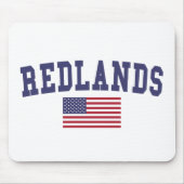 Redlands Amerikaanse vlag Muismat (Voorkant)