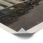 Redlands, CA - Business District Town Center Vie Poster (Hoek)