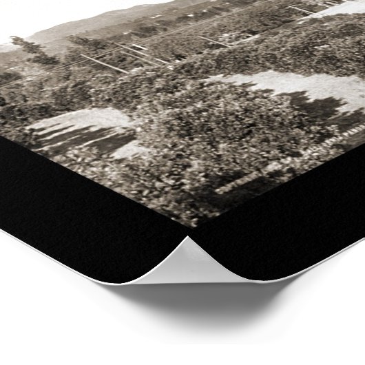 Redlands CA Panoramic Photo 1908 Poster (Hoek)