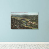 Redlands, CA - San Timeteo Canyon uit Smiley Canvas Afdruk (Insitu (Houten vloer))