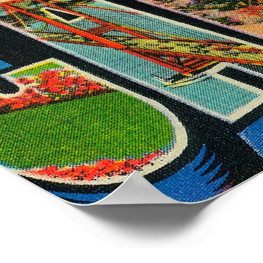 Redlands, Californië - grote lettertjes Poster (Hoek)