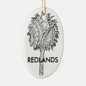 Redlands Palms - kerstversiering Keramisch Ornament (Rechts)