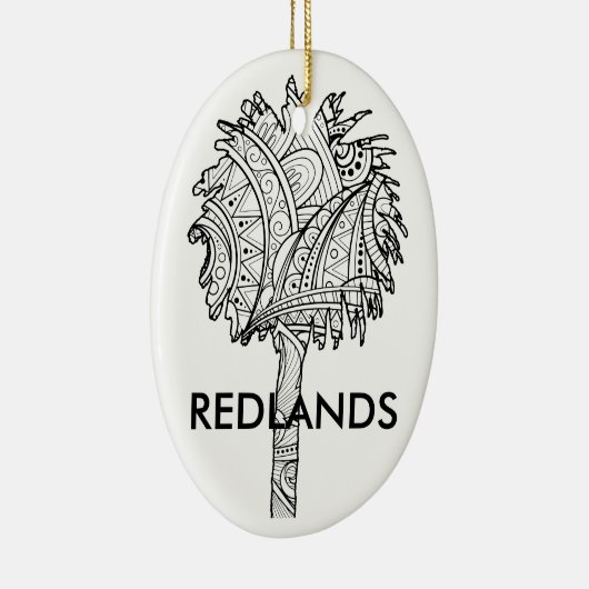 Redlands Palms - kerstversiering Keramisch Ornament (Rechts)