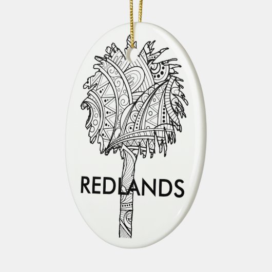 Redlands Palms - kerstversiering Keramisch Ornament (Links)