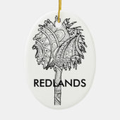Redlands Palms - kerstversiering Keramisch Ornament (Voorkant)
