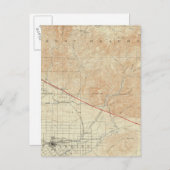 Redlands quadrangle toont San Andreas Rift Briefkaart (Voorkant / Achterkant)