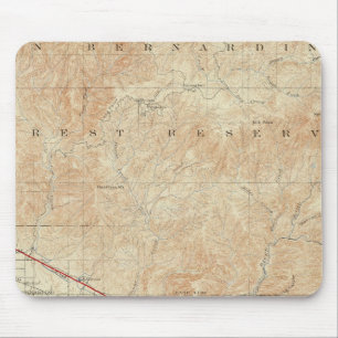 Redlands quadrangle toont San Andreas Rift Muismat