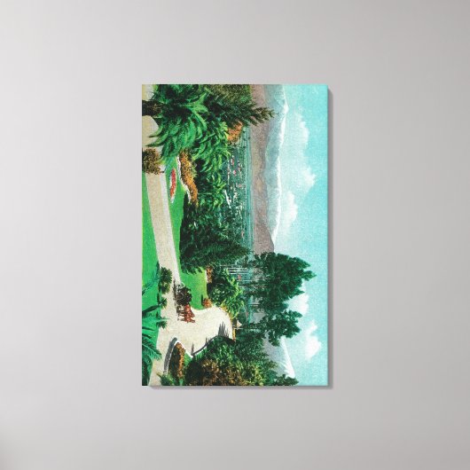 Redlands valley en boomgaarden van Smiley's Canvas Afdruk (Voorkant)