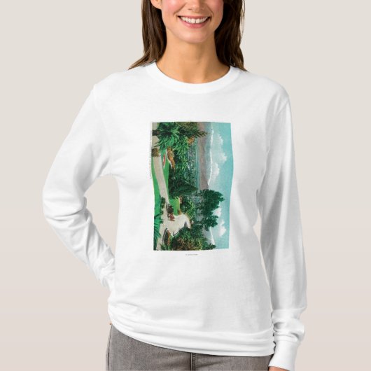 Redlands valley en boomgaarden van Smiley's T-shirt (Voorkant)