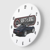Redline Garage Black Vette Grote Klok (Hoek)