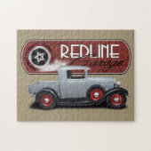 Redline Garage Silver Hot Rod Legpuzzel (Horizontaal)