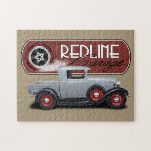 Redline Garage Silver Hot Rod Legpuzzel