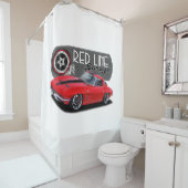 Redline Garage Stingray Douchegordijn (In situ)