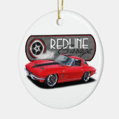 Redline Garage Stingray Keramisch Ornament (Links)