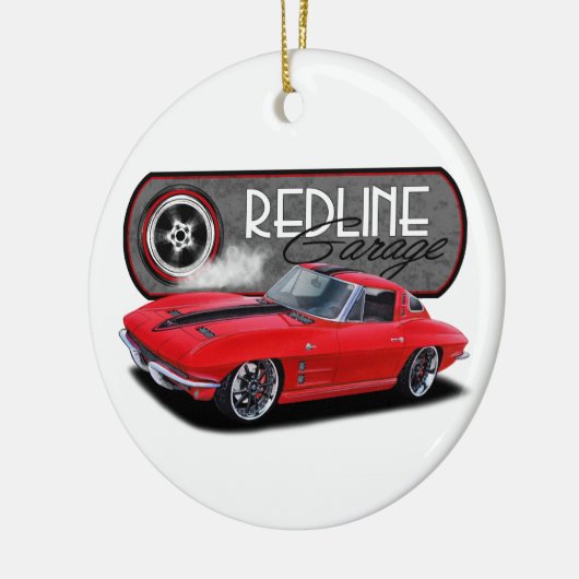 Redline Garage Stingray Keramisch Ornament (Links)