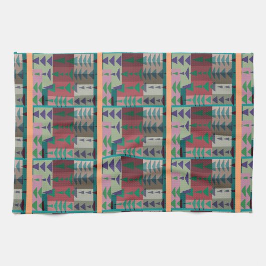 Redman4u2 Geometric Graphic Motif Modern Trend Theedoek (Horizontaal)