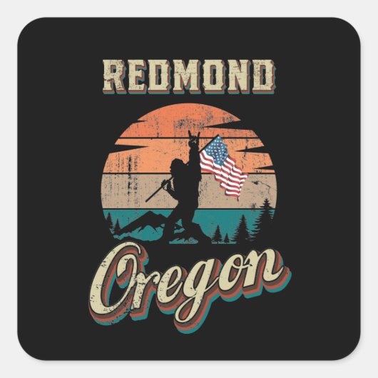 Redmond Oregon Vierkante Sticker (Voorkant)