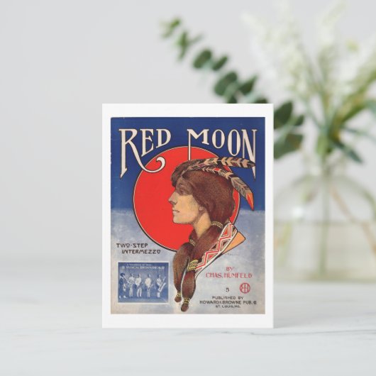 Redmoon Two Step Intermezzo 1908 Briefkaart (Staand voorkant)