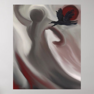 RedMoon-waarschuwing Poster