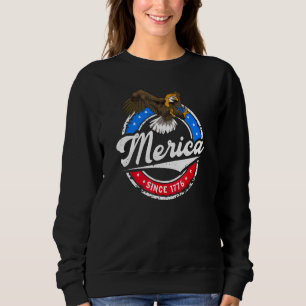 Redneck 4 juli Merica sinds 1776 Adelaar Mullet Trui