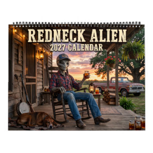 Redneck Alien Grappige 2027 Agenda Kalender