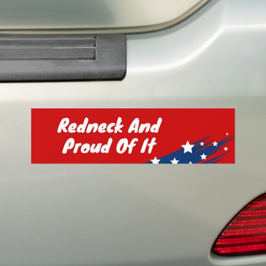 Redneck American Bumpersticker (Op auto)