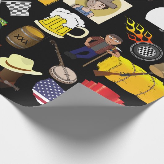 Redneck Birthday Cadeaupapier (Hoek)