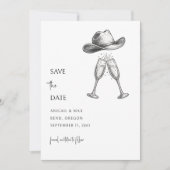 Redneck Bruiloft Save the Date (Voorkant)