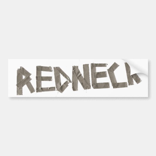 Redneck bumpersticker (Voorkant)