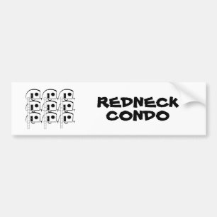REDNECK CONDO bumpersticker