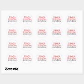 Redneck Drink Team (Rood Zwart) Ronde Sticker (Vel)