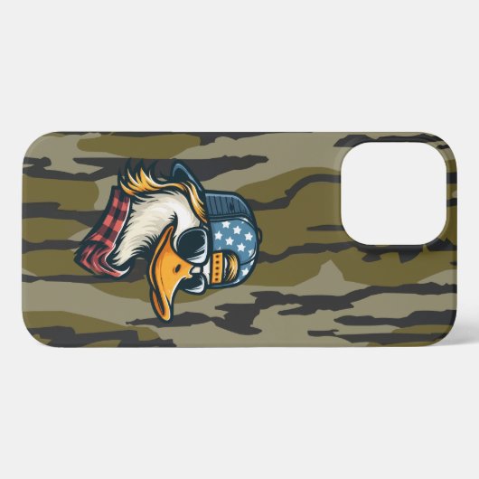 Redneck Duck Bottomland Camo Duck Hunting Redneck iPhone Hoesje (Achterkant horizontaal)